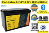  Pin Lithium LiFePO4 12V 100Ah/200Ah Cao Cấp Chính Hãng Taico 
