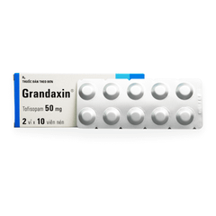 Grandaxin 50mg (Hộp 2 vỉ x 10 viên)