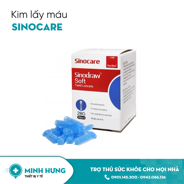 Kim Lấy Máu SinoCare - Safe Accu (50Kim)