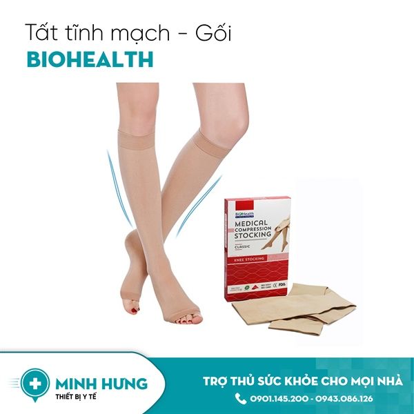 Tất Gối Tĩnh Mạch Biohealth - Da (S)