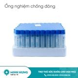 Ống nghiệm Edta K2 HTM 2ml nắp xanh dương, mous thấp (v/100ố)