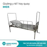 Giường Inox 1 Tay Quay + Bửng [Không Bánh Xe]
