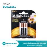 Pin 2A Duracell(Pin kiềm Duracell Everyday AA vỉ 2 viên)