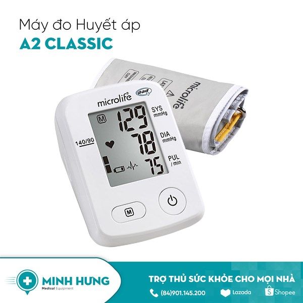Máy đo huyết áp bắp tay Microlife BP A2 Classic