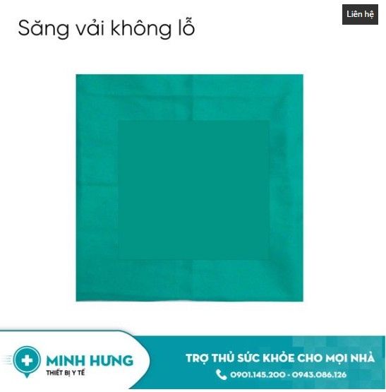 Săng Vải 100x100cm, Thêu Logo