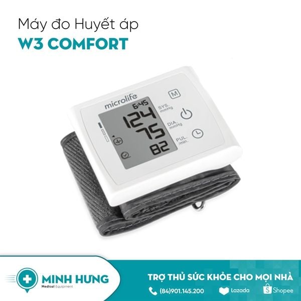 Máy Đo Huyết Áp Cổ Tay Microlife W3 Comfort