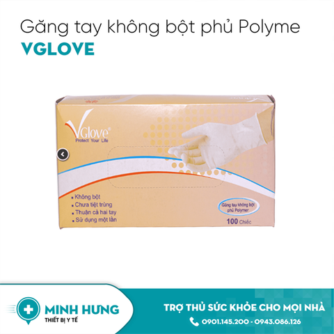 Găng Tay Không Bột Phủ Polyme Vglove (L)
