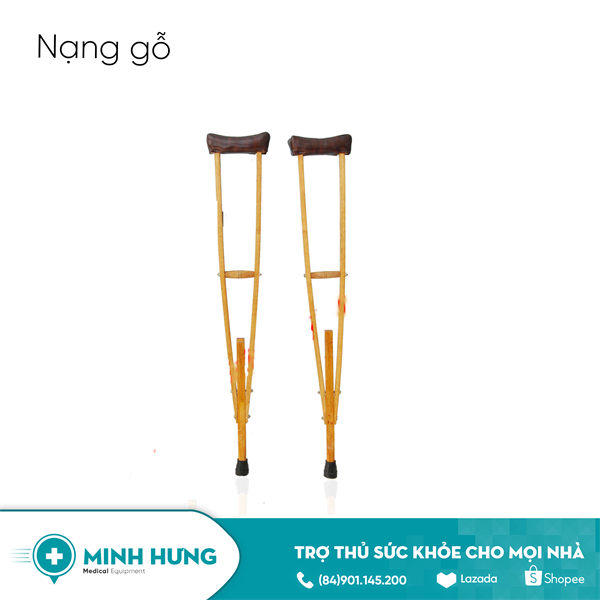 Nạng Tập Đi Gỗ