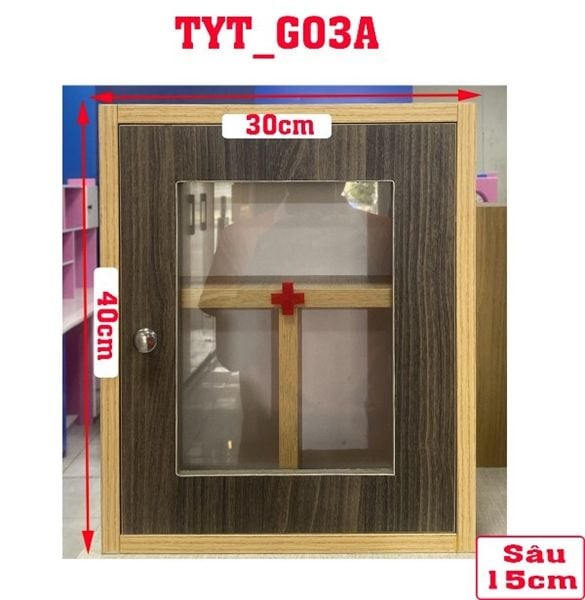 Tủ Y Tế Gỗ 30x40x15cm