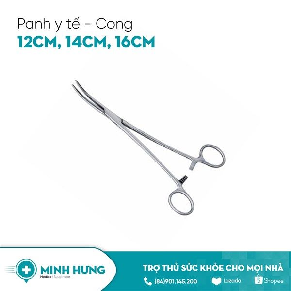 Panh Y Tế - Cong 16cm (Panh Cong Không Mấu 16cm)