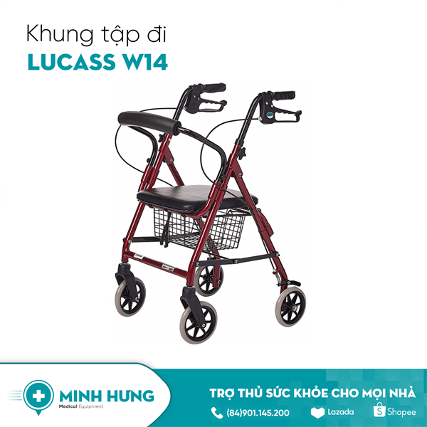 Khung Tập Đi Có Ghê Có Giỏ Lucass W14