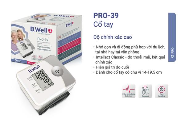 Máy Đo Huyết Áp Cổ Tay PRO-39