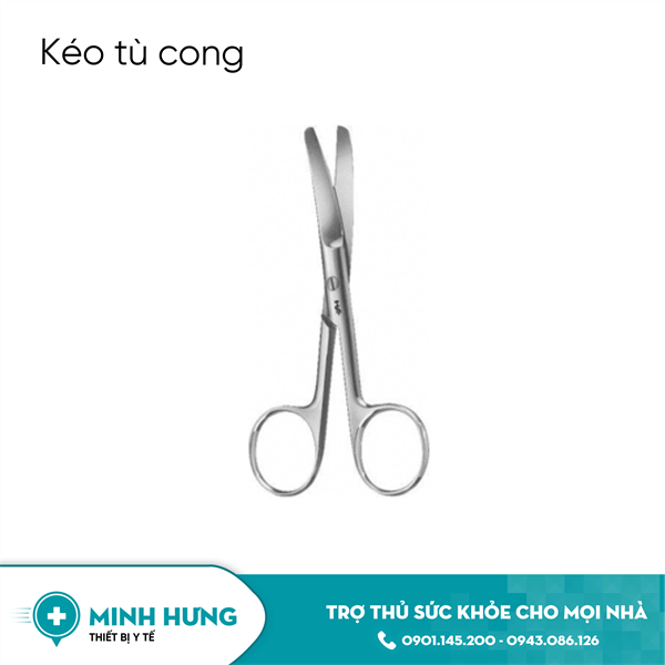 Kéo Y Tế - Cong Tù 14cm