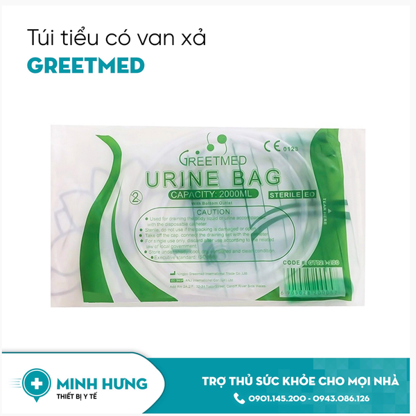 Túi Đựng nước Tiểu Có Dây GreetMed - Có Dây