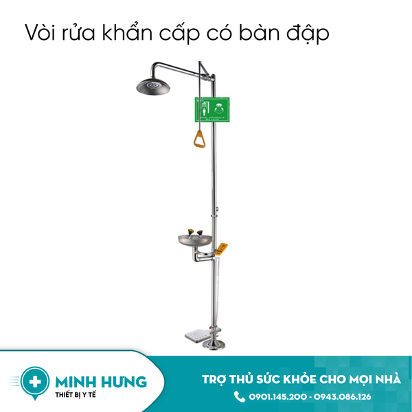 Thiết Bị Rửa Mắt Và Tắm Khẩn Cấp, Model: WJH1358