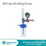 Bình tạo ẩm oxy nút kim loại, bằng