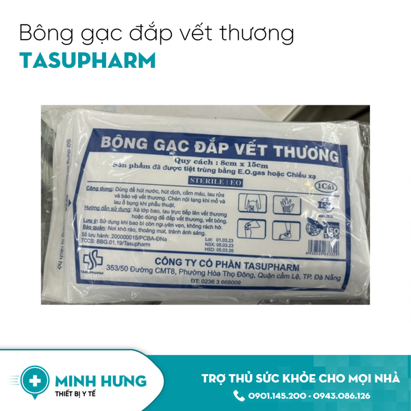 Bông Gạc Đắp Vết Thương Tasupharm 8x15cm