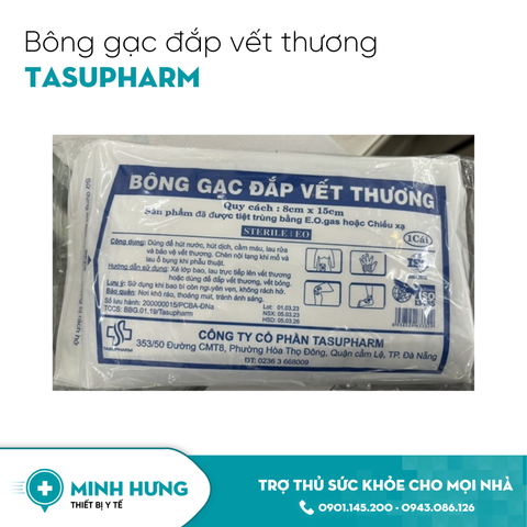 Bông Gạc Đắp Vết Thương Tasupharm 8x15cm