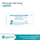 Bông Gạc Tiệt Trùng 10x20cm Memco (Túi Nylon)