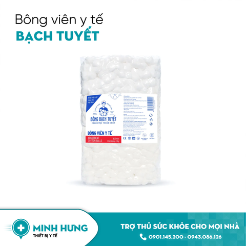 Bông Viên Bạch Tuyết 500g