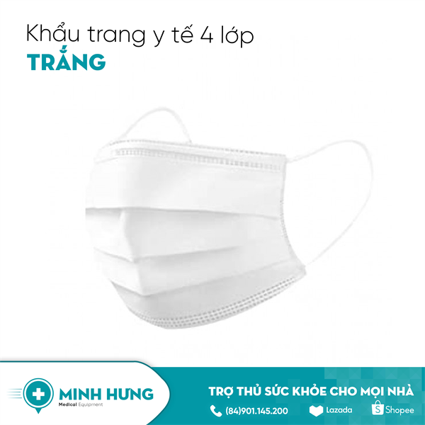 Khẩu Trang 4 Lớp Omi (Trắng)