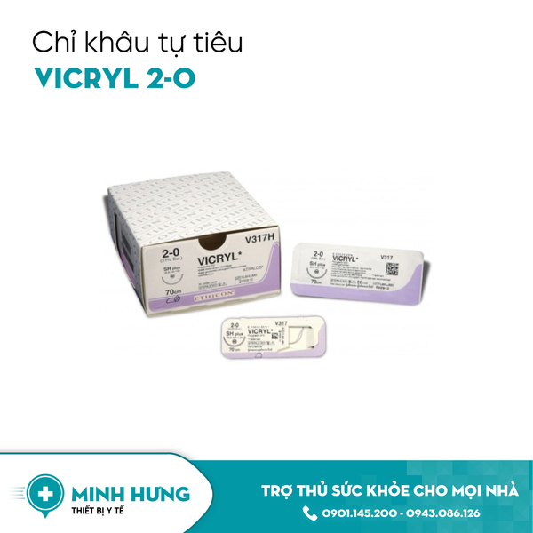 Chỉ Khâu Tự Tiêu Vicryl 2/0