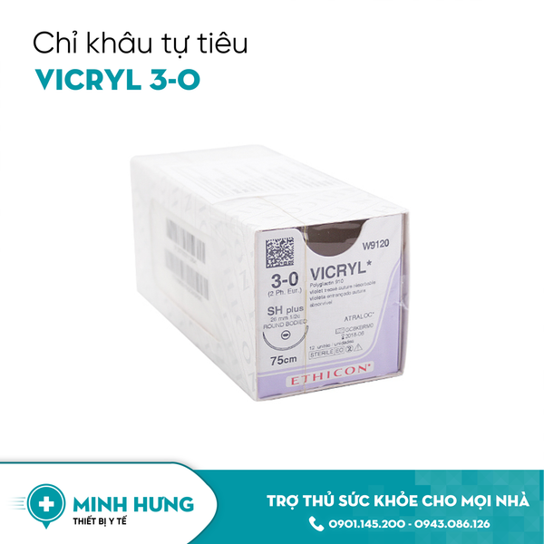 Chỉ Khâu Tự Tiêu Vicryl 3/0