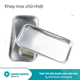Khay inox chữ nhật 9x18cm