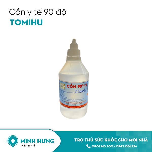 Cồn 90 độ Tomihu 500ml( cồn y tế 90 500ml )