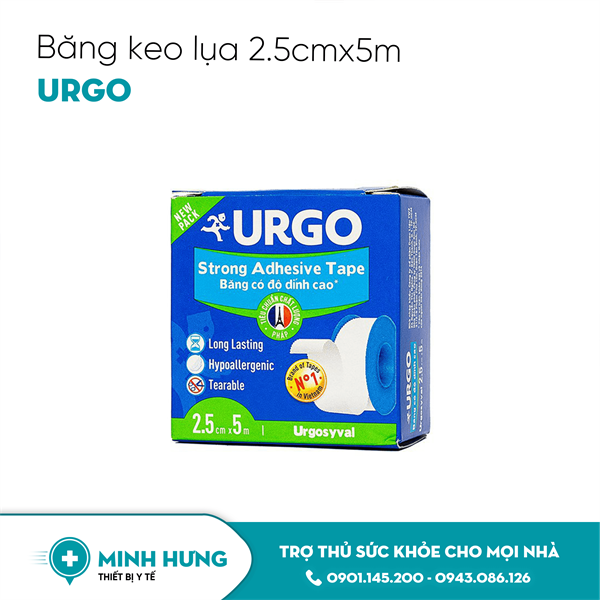 Băng Keo Lụa Urgo 2.5 x 5m(UrgoSyval 2.5 x 5 (Urgo-Thailand)