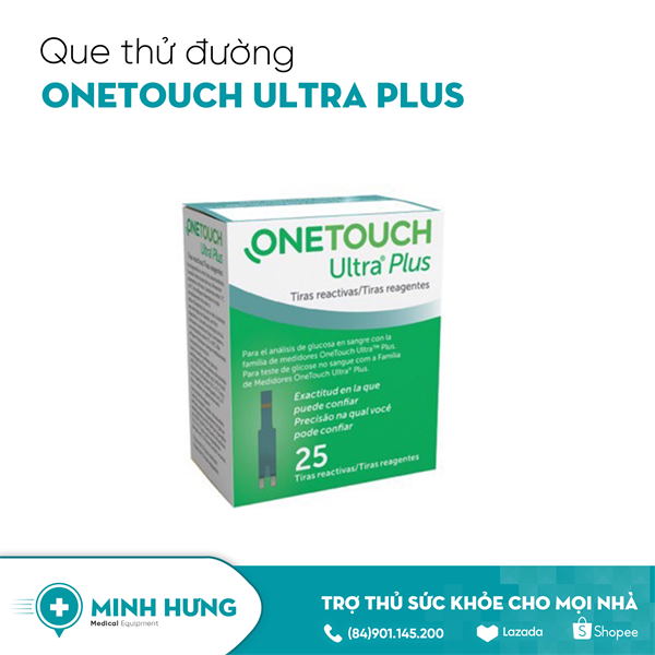 Lọ 25 Que Thử Đường Onetouch Ultra Plus