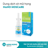 Dung Dịch Xịt Mũi Họng Nano Hoscare