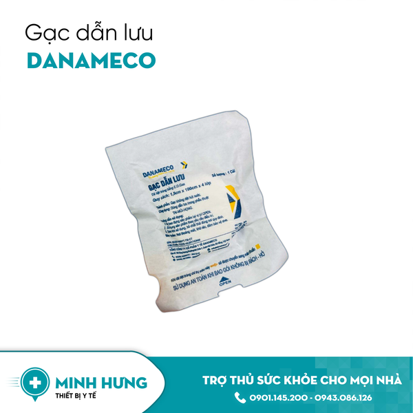 Gạc Dẫn Lưu Danameco 0.75 x 200cm x 4 lớp