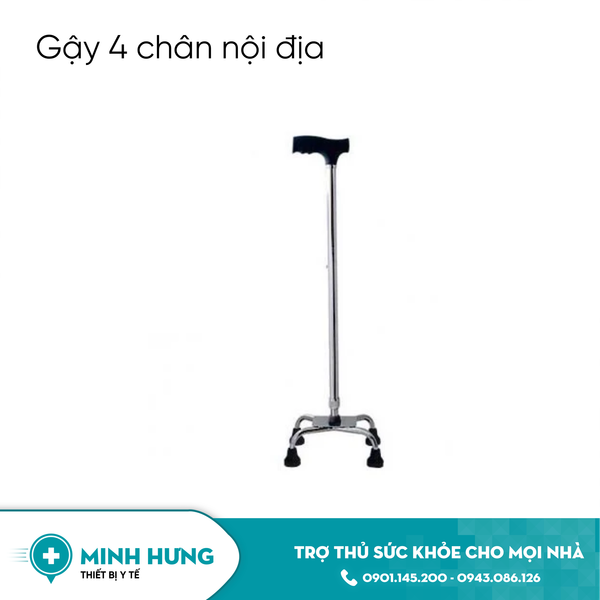 Gậy 4 Chân Nội Địa - Thẳng