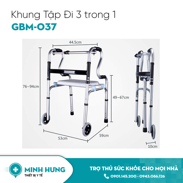 Khung Tập Đi 3 Trong 1 GBM-037