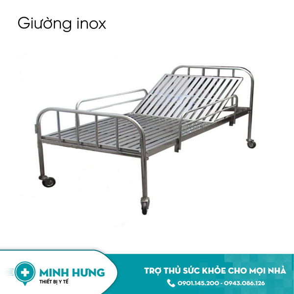 Giường Inox + Bửng + Bánh Xe