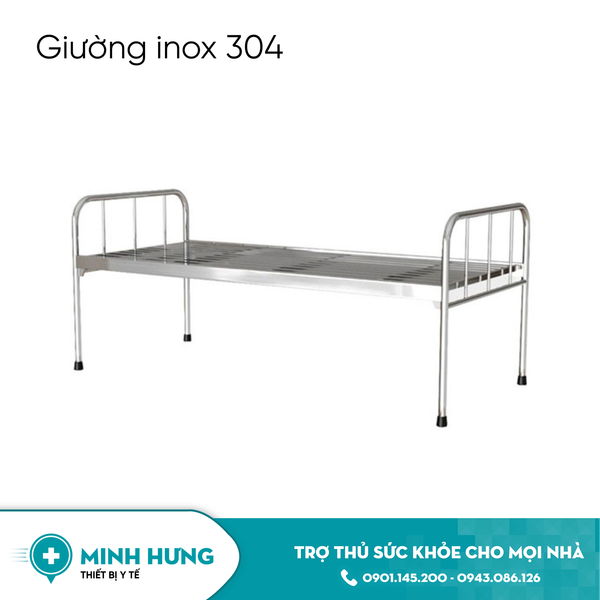Giường Inox 304 (Không Bừng, Không Bánh Xe)