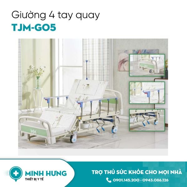 Giường Đa Chức Năng 4 Tay Quay TJM-G05