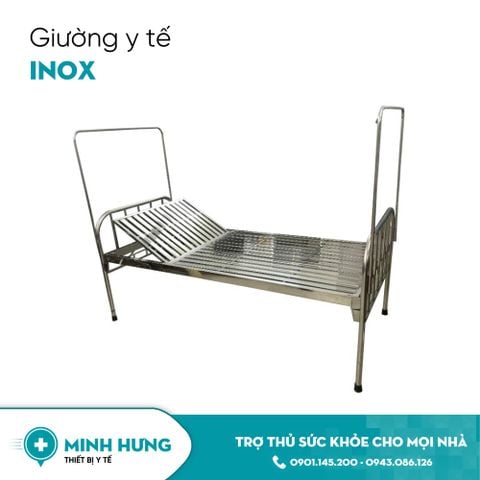 Giường y tế. Model: GIN (Giường inox tiêu chuẩn)