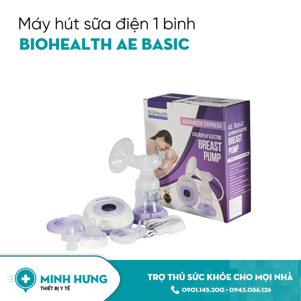 Máy Hút Sữa Điện 1 Bình Biohealth AE Basic
