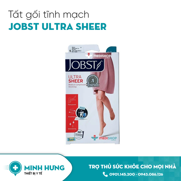 Tất Gối Tĩnh Mạch Jobst Ultra Sheer - Da (S)