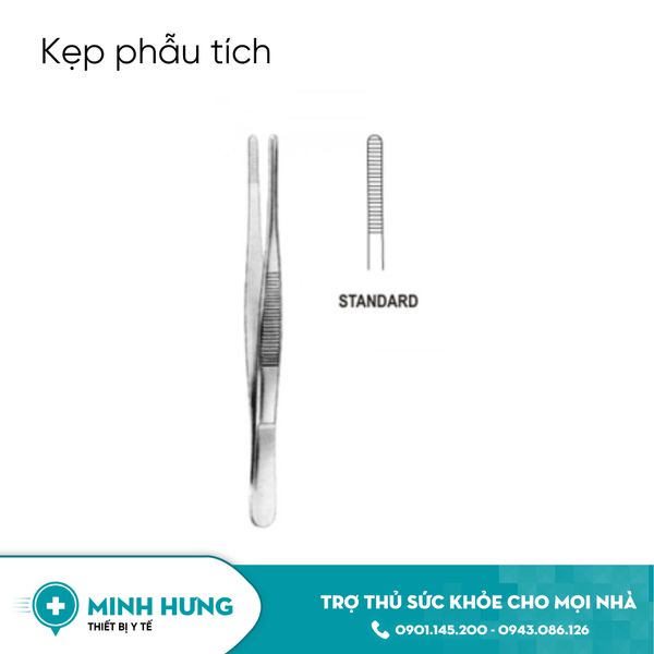 Kẹp Phẫu Tích (Mấu) - 16 (Nỉa có mấu 16cm)