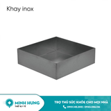Khay Vuông Inox 16x16x6.5