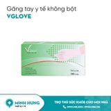 Găng Tay Vglove Không Bột (M)(Găng tay y tế Latex không bột Vglove 5.8g size M)