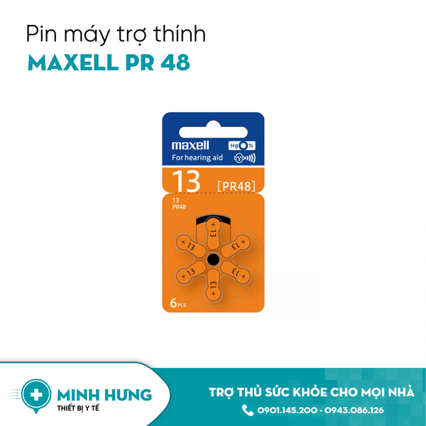 Pin Máy Trợ Thính Maxell PR48