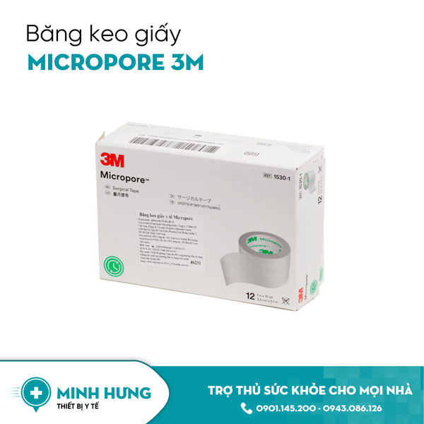 Băng Keo Giấy Micropore 3M