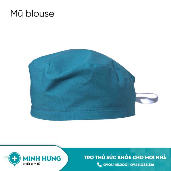 Mũ Blouse Xanh (Vải)