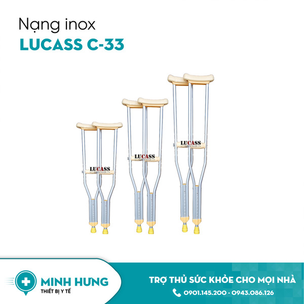 Nạng Inox Lucass C-33