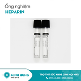 Ống nghiệm Heparin lithium HTM 2ml nắp đen, mous thấp