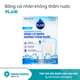 Băng cá nhân không thấm nước WATERPROOF PLASTER, 2 size, 10 miếng/hộp( plaiad)